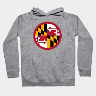 Retro Maryland State Flag // Vintage Maryland Grunge Emblem Hoodie